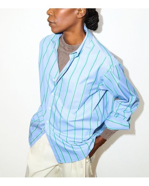 MAX&Co. Blue Stripe Plot Twist Shirt