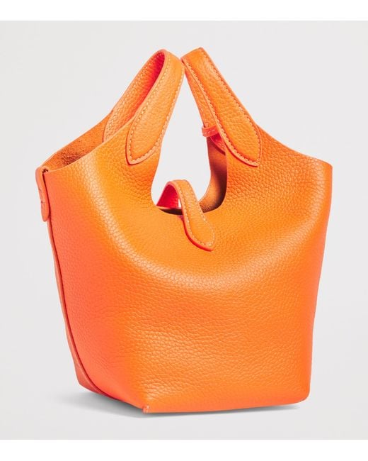 Polo Ralph Lauren Orange Small Leather Polo Play Cross-Body Bag