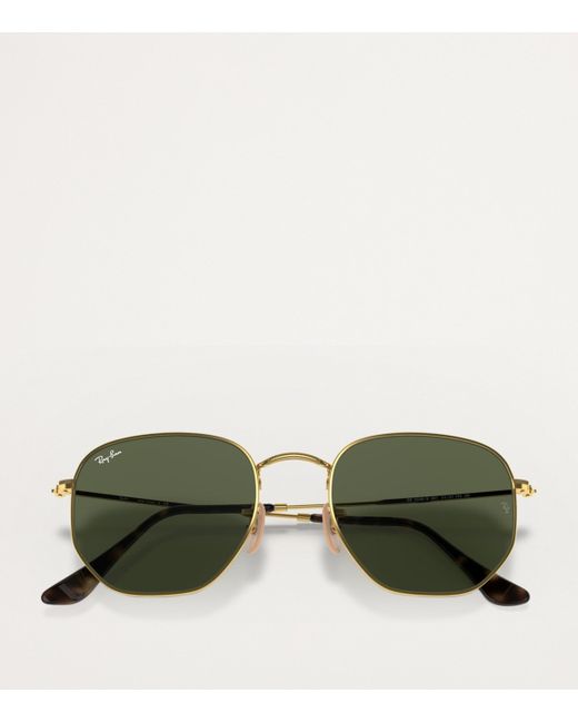 Ray-Ban Green Rb3548N Hexagonal Sunglasses