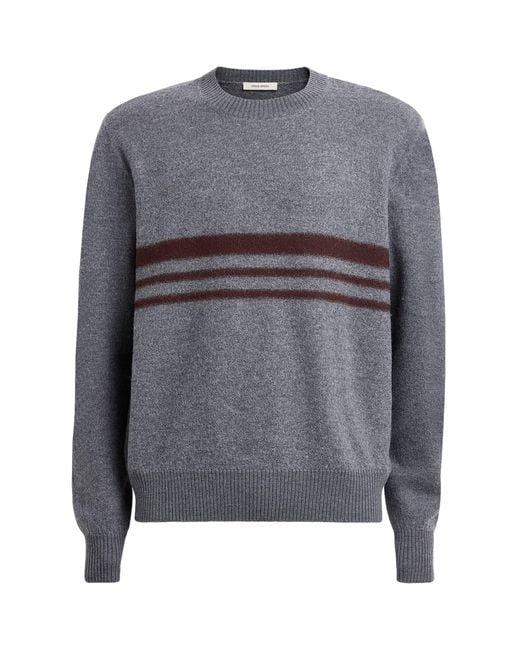 Craig Green Gray Wool Felt Stripe Sweater for men