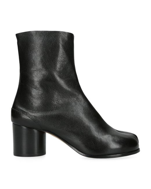 Maison Margiela Black Leather Tabi Boots 60