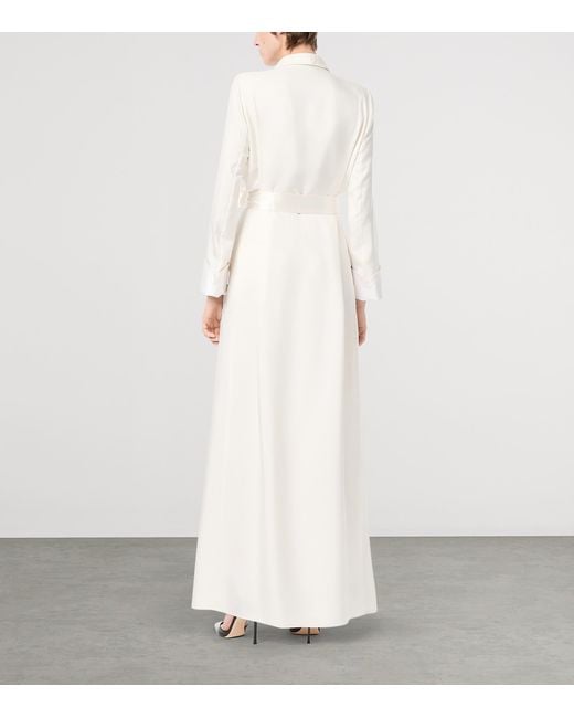 Tom Ford White Silk Robe Dress