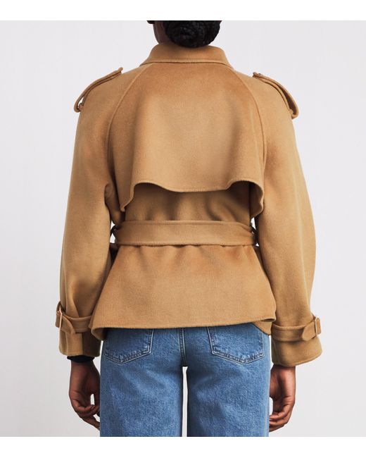 Maje Brown Wool-Blend Coat