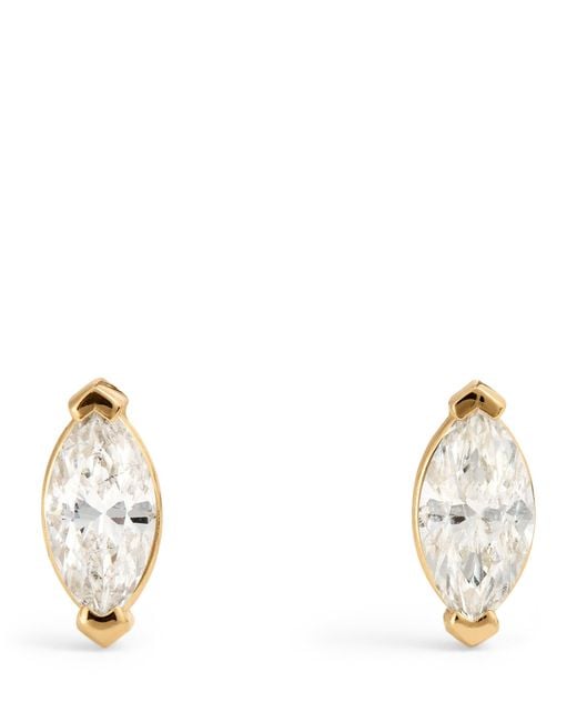 SHAY Metallic And Diamond Stud Earrings