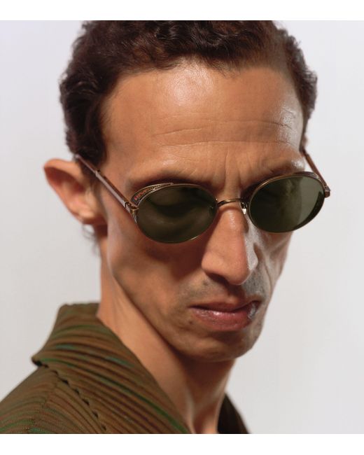 Matsuda Green M3137 Round Sunglasses for men