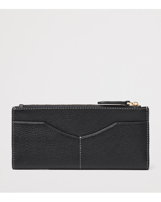 Aspinal Black Large Leather Hudson Purse