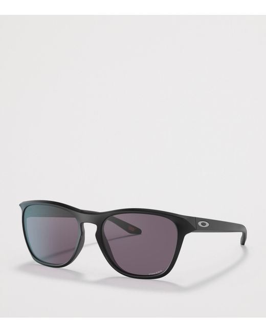 Oakley Black Manorburn Square Sunglasses for men