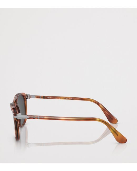Persol Gray Acetate Pillow Sunglasses