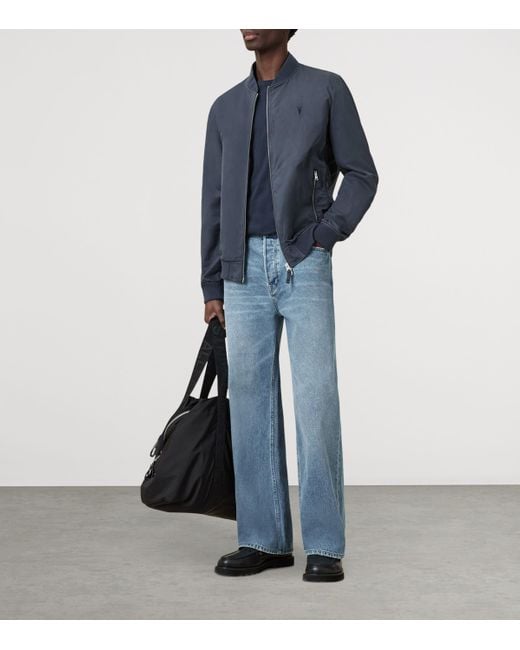 AllSaints Blue Organic Cotton Tonic T-Shirt for men