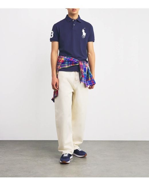 Polo Ralph Lauren Cotton Big Pony Polo Shirt in Blue for Men | Lyst