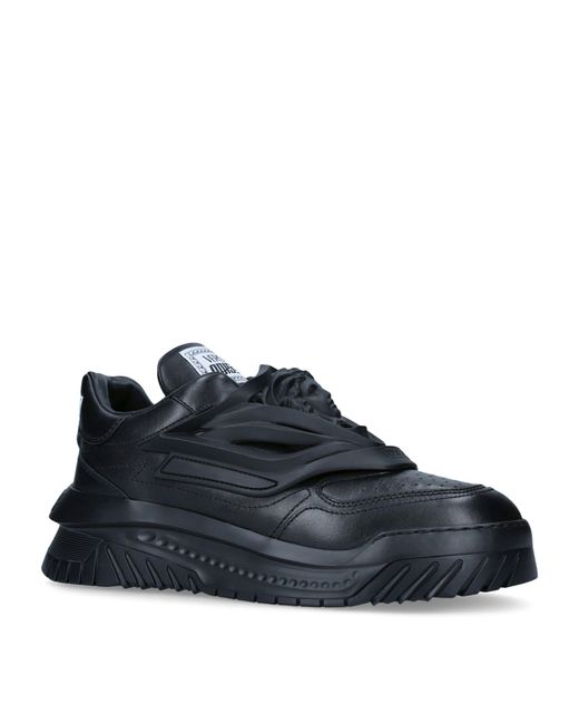 Versace Rubber Odissea Sneakers in Black (Blue) for Men | Lyst