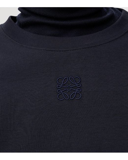 Loewe Blue Asymmetric Anagram T-Shirt