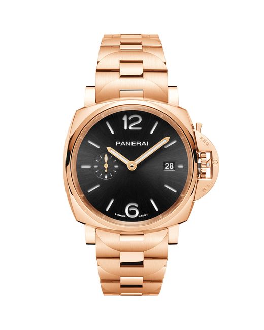 Panerai Metallic Rose Luminor Due Tuttooro Watch for men