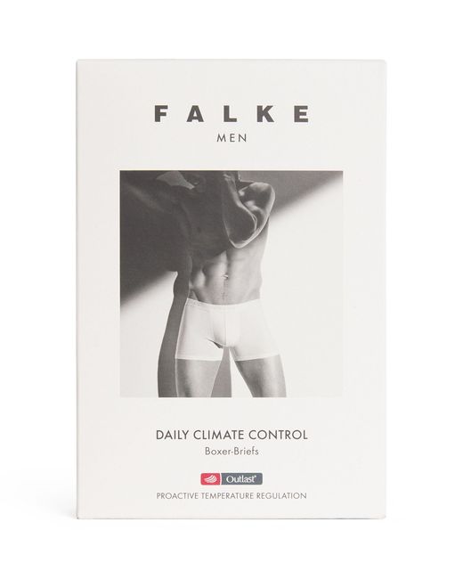 Falke Black Daily Climate Control Boxer-briefs for men