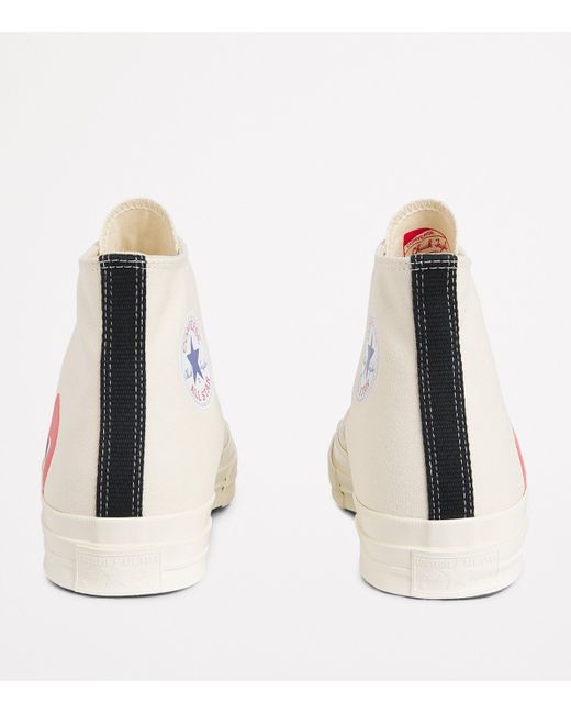 COMME DES GARÇONS PLAY Pink X Converse Heart Chuck Taylor All Star '70 High-Top Sneakers for men