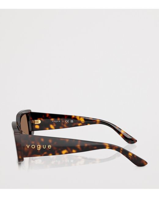 Vogue Brown Acetate Vo5642Su Rectangle Sunglasses