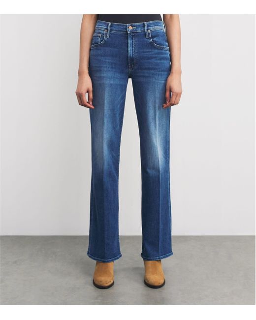Mother Blue The Maven Sneak Jeans