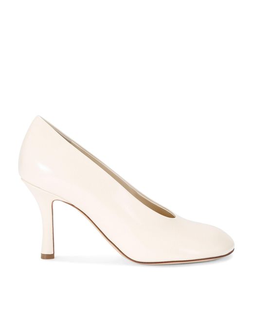 Burberry White Leather Baby Pumps 85