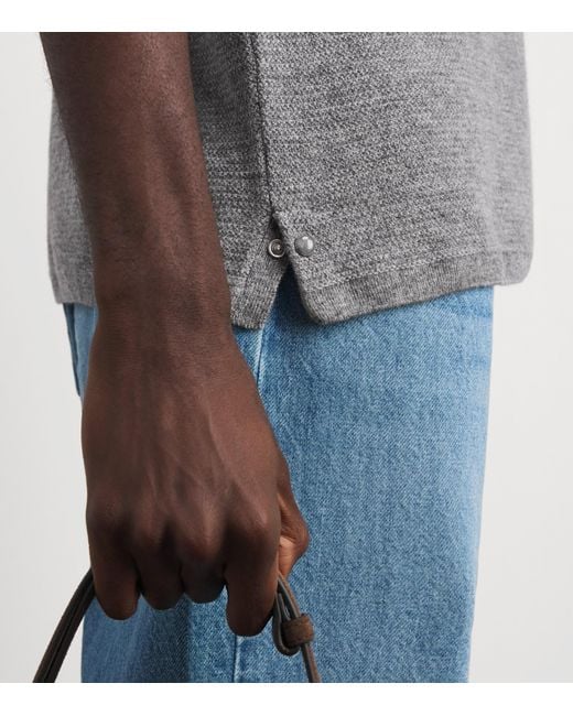God's True Cashmere Gray Cashmere Signature T-Shirt for men