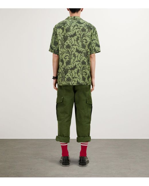 The Kooples Green Graphic Print Short-sleeve Shirt for men