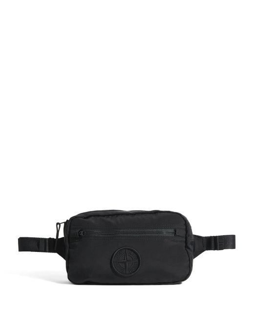 Stone Island Compass Logo Belt Bag in Black for Men | Lyst