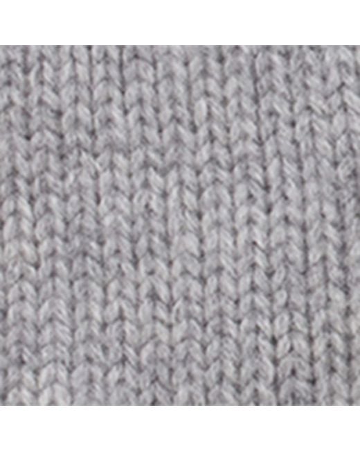 Saint Laurent Gray Cashmere Folded Gloves