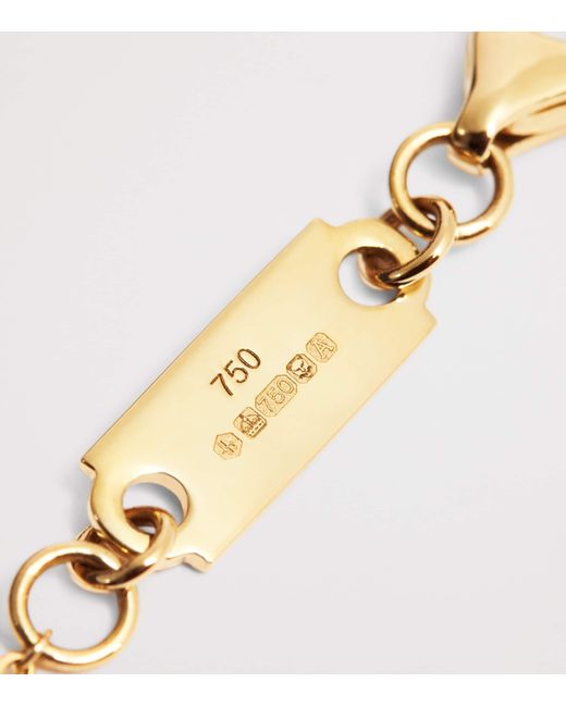 Harrods Metallic And Diamond Pendant Necklace