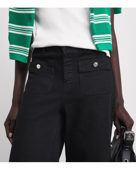 Maje Black Straight Jeans