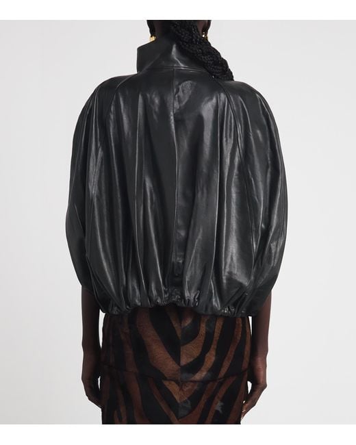 Jonathan Simkhai Black Nappa Jada Leather Jacket