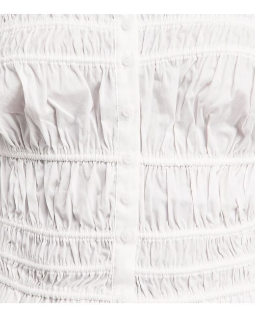 Skims White Cotton-Blend Poplin Apparel Cami Top