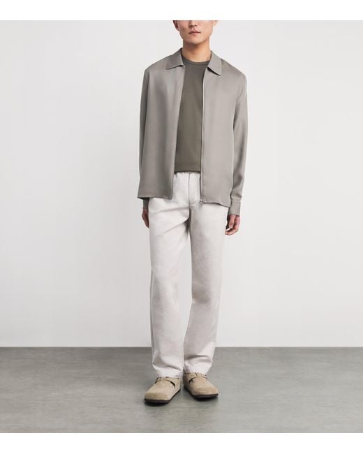 Sunspel Gray Supima Cotton Classic T-Shirt for men