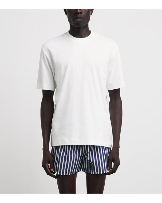 Sunspel White Supima Cotton Heavyweight T-Shirt for men