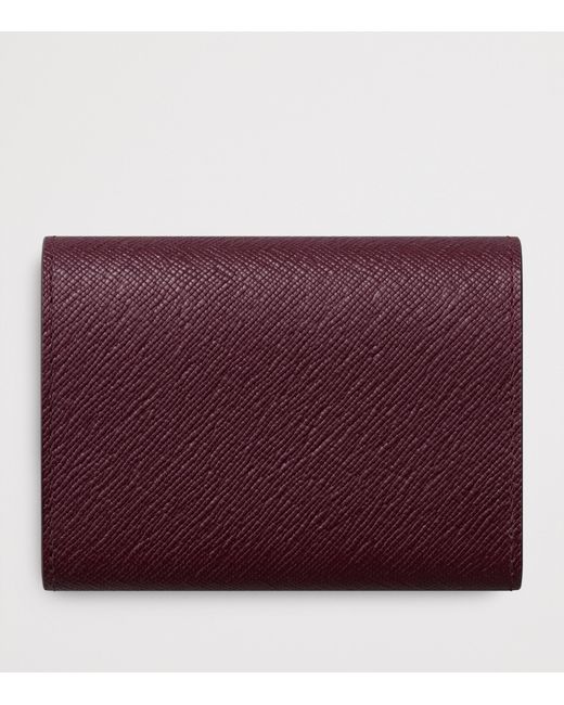 Cartier Purple Mini Leather C De Wallet