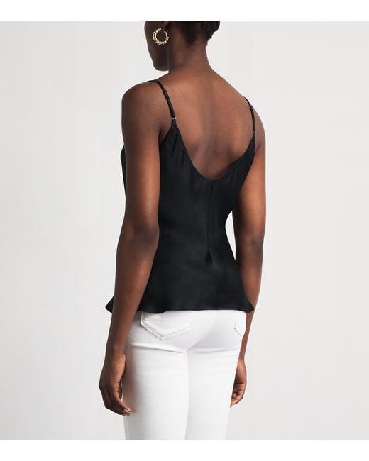 L'Agence Black Silk Lexi Camisole