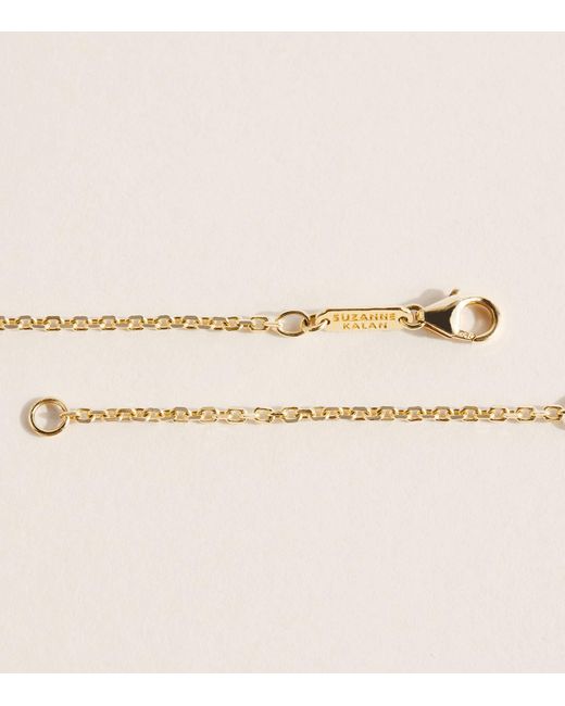 Suzanne Kalan Natural And Diamond Dog Tag Pendant Necklace
