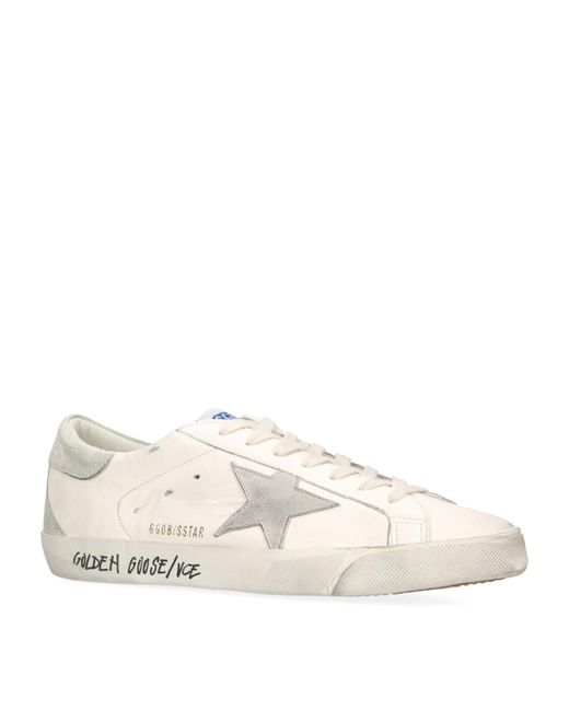 Golden Goose Deluxe Brand Natural Leather Super-Star Sneakers for men