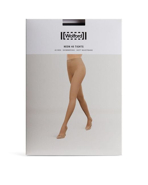Wolford White Neon 40 Tights