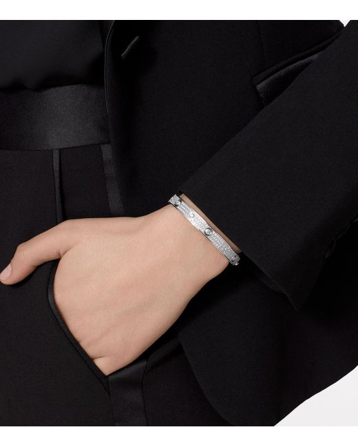 Cartier Metallic And Diamond Love Bracelet