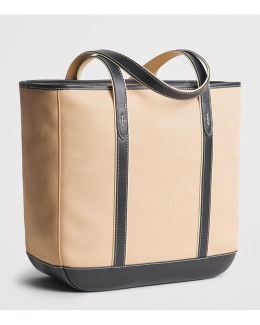 Polo Ralph Lauren Natural Medium Canvas Shopper Tote Bag