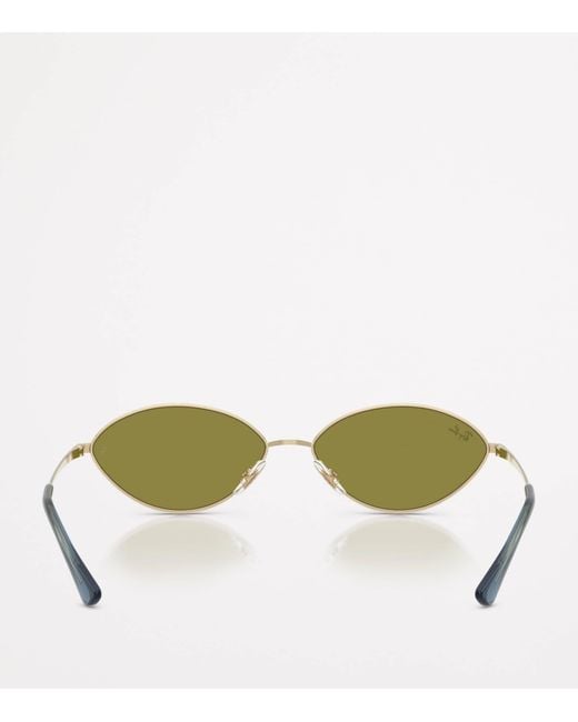 Ray-Ban Green Rb3757 Kai Bio-Based Oval Sunglasses