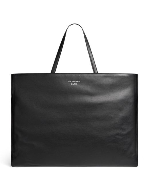 Balenciaga Black Extra Large Leather Tote Bag for men