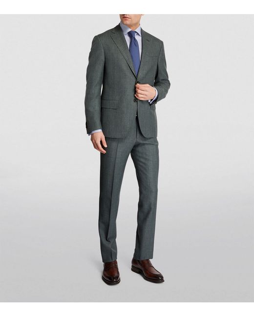 Corneliani Gray Wool-silk Blend 2-piece Suit for men