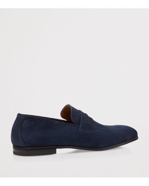 Tom Ford Blue Suede Loafers for men