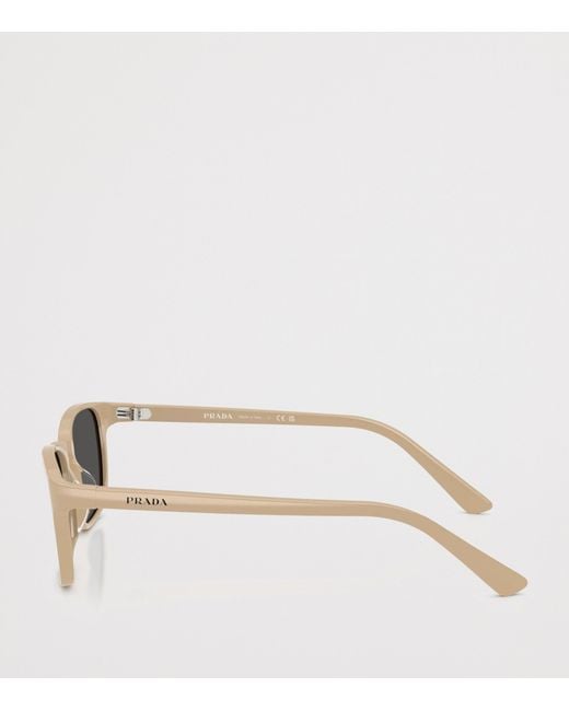 Prada Gray Acetate Pillow Sunglasses for men