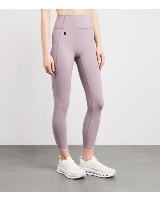 On Shoes Purple Studio 7/8 Leggings