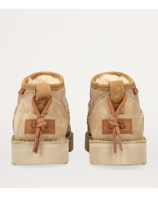 Ugg Natural Suede Ultra Mini Crafted Regenerate Boots for men