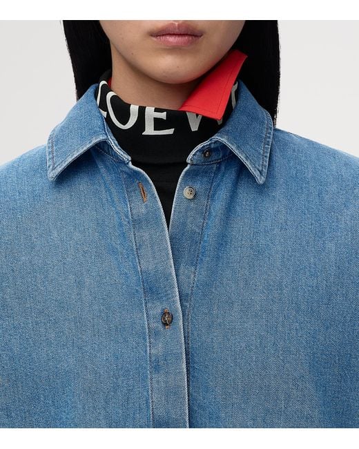 Loewe Blue Oversized Denim Shirt