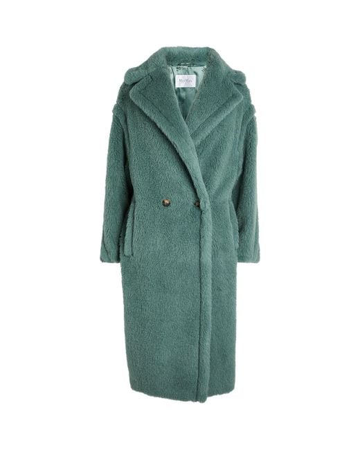 【アルパカ混 /VERDE KAKI】MAX MARA Teddy Bear Icon Coat Teddy Bear Icon Coat in alpaca and wool, beige | 
