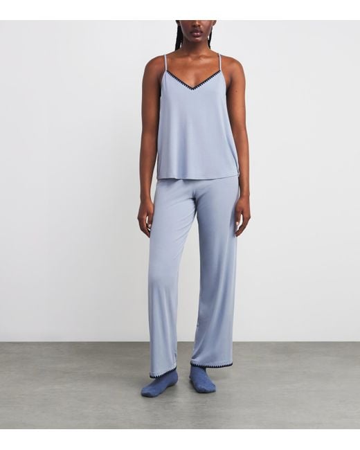 Eberjey Blue Frida Pyjama Set