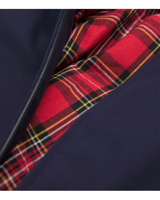 Fred Perry Blue Harrington Jacket for men